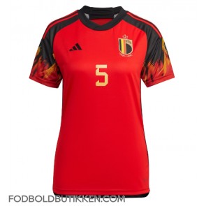 Belgien Jan Vertonghen #5 Hjemmebanetrøje Dame VM 2022 Kortærmet